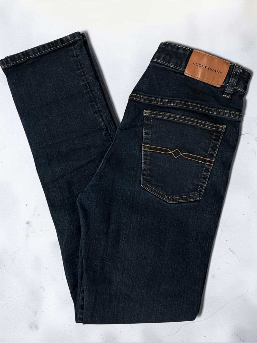 Lucky Brand Youth Boys Dark WashClassic Straight Stretch Size 20